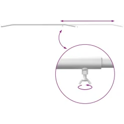 vidaXL Accesorios De Bricolaje-Soporte para lona para remolques 3 pcs Plateado 130-210 cm