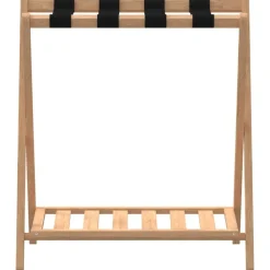 vidaXL Soporte para maletas bambú 68x38x58 cm