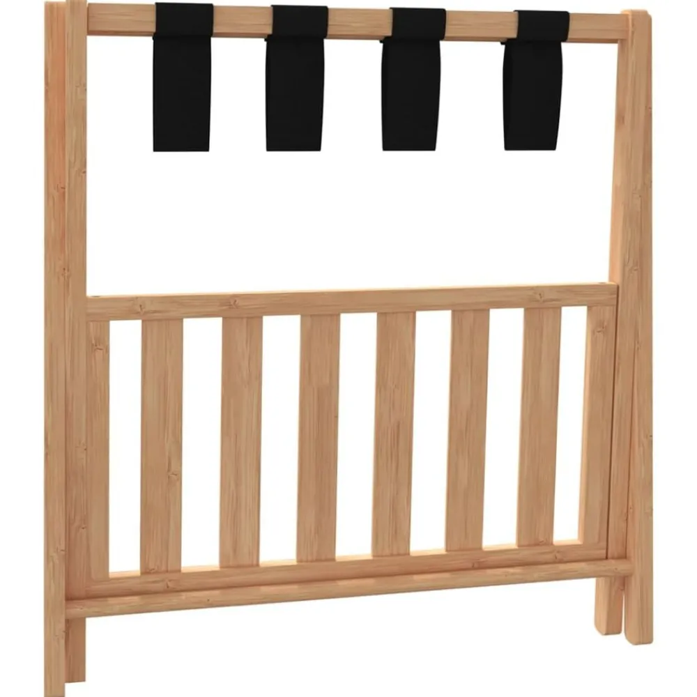 vidaXL Soporte para maletas bambú 68x38x58 cm