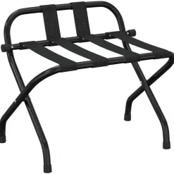 vidaXL Soporte para maletas con respaldo 56x39x52 cm Negro New