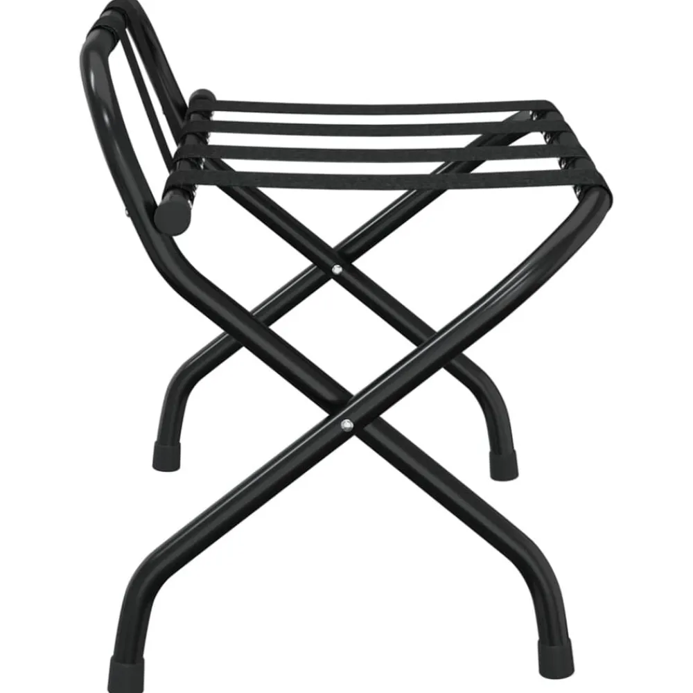 vidaXL Soporte para maletas con respaldo 56x39x52 cm Negro New