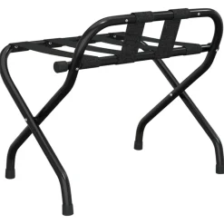vidaXL Soporte para maletas con respaldo 56x39x52 cm Negro New