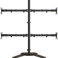 vidaXL Electrónica-Soporte para monitor acero negro VESA 75/100 mm