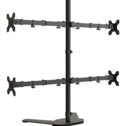 vidaXL Electrónica-Soporte para monitor acero negro VESA 75/100 mm