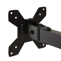 vidaXL Electrónica-Soporte para monitor acero negro VESA 75/100 mm