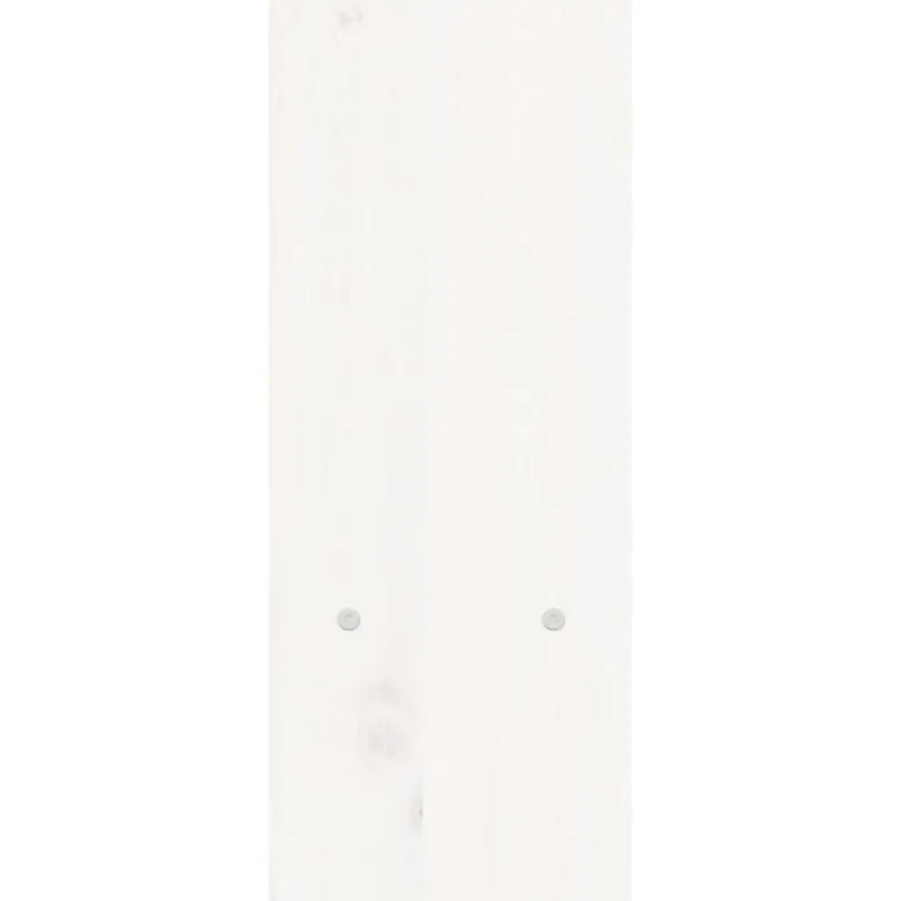 vidaXL Soporte para monitor madera maciza pino (39-72)x17x43 cm Blanco Outlet