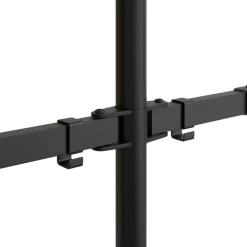 vidaXL Electrónica-Soporte para monitor acero negro VESA 75/100 mm