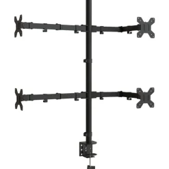vidaXL Electrónica-Soporte para monitor acero negro VESA 75/100 mm