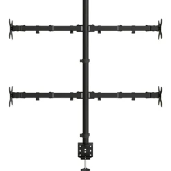 vidaXL Electrónica-Soporte para monitor acero negro VESA 75/100 mm