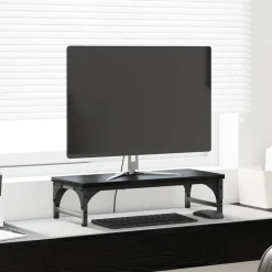 vidaXL Soporte para Monitor 55 x 23 x 14 cm Roble negro Outlet