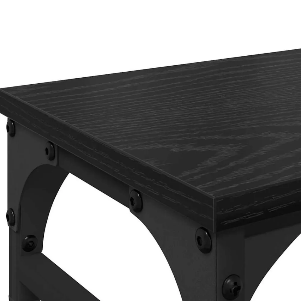 vidaXL Soporte para Monitor 55 x 23 x 14 cm Roble negro Outlet