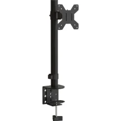 vidaXL Electrónica-Soporte para monitor acero negro VESA 75/100 mm