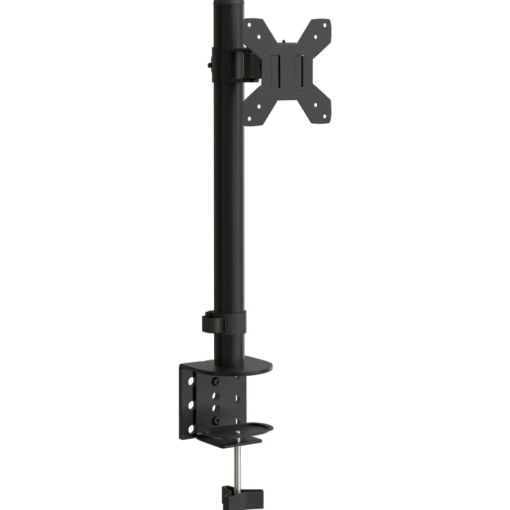 vidaXL Electrónica-Soporte para monitor acero negro VESA 75/100 mm