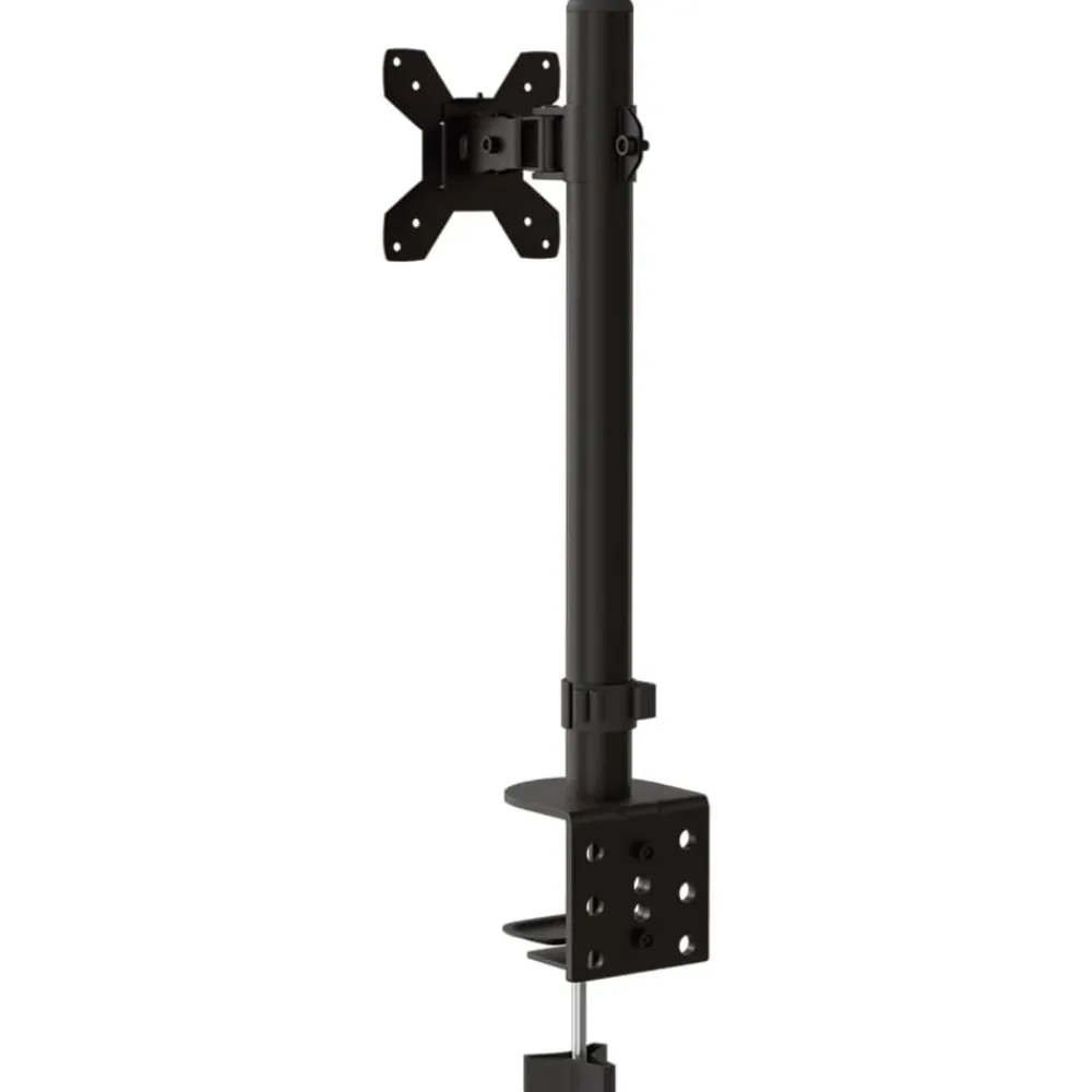 vidaXL Electrónica-Soporte para monitor acero negro VESA 75/100 mm