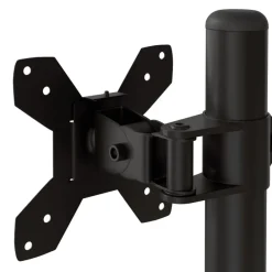 vidaXL Electrónica-Soporte para monitor acero negro VESA 75/100 mm