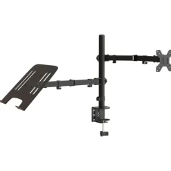 vidaXL Electrónica-Soporte para monitor acero negro VESA 75/100 mm