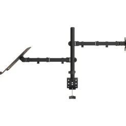 vidaXL Electrónica-Soporte para monitor acero negro VESA 75/100 mm