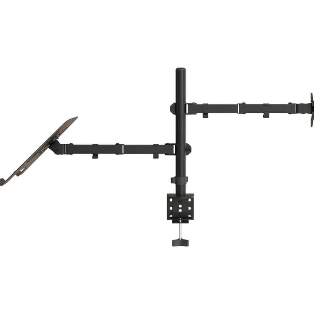 vidaXL Electrónica-Soporte para monitor acero negro VESA 75/100 mm