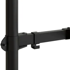 vidaXL Electrónica-Soporte para monitor acero negro VESA 75/100 mm