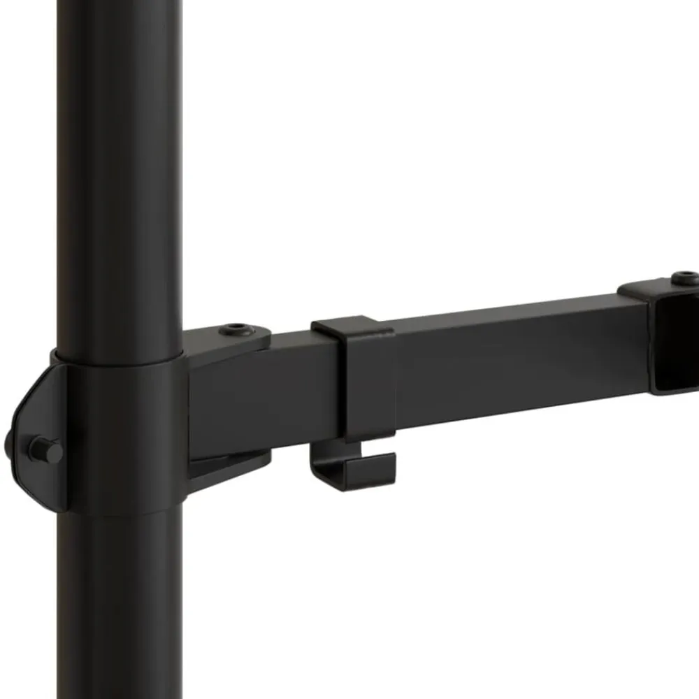 vidaXL Electrónica-Soporte para monitor acero negro VESA 75/100 mm