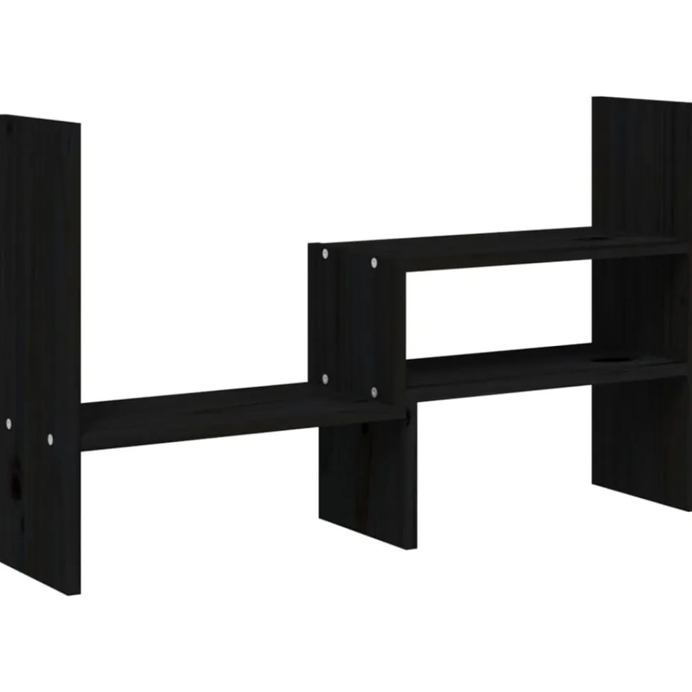 vidaXL Electrónica-Soporte para monitor madera maciza pino (39-72)x17x43 cm