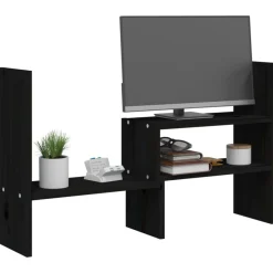 vidaXL Electrónica-Soporte para monitor madera maciza pino (39-72)x17x43 cm