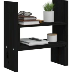 vidaXL Electrónica-Soporte para monitor madera maciza pino (39-72)x17x43 cm