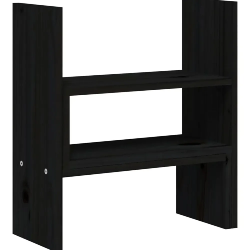 vidaXL Electrónica-Soporte para monitor madera maciza pino (39-72)x17x43 cm
