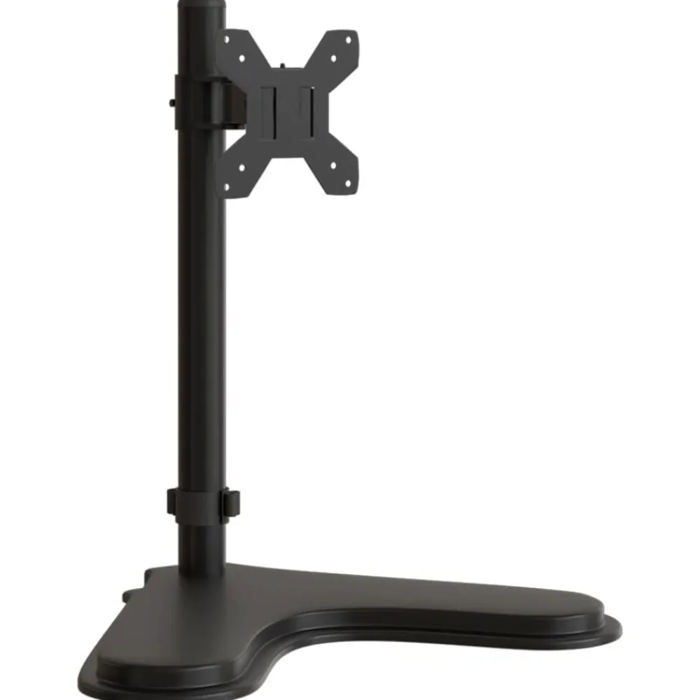 vidaXL Electrónica-Soporte para monitor acero negro VESA 75/100 mm