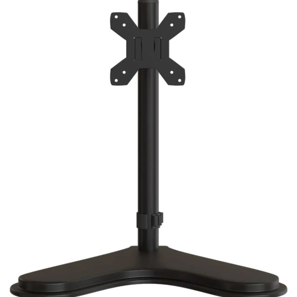 vidaXL Electrónica-Soporte para monitor acero negro VESA 75/100 mm