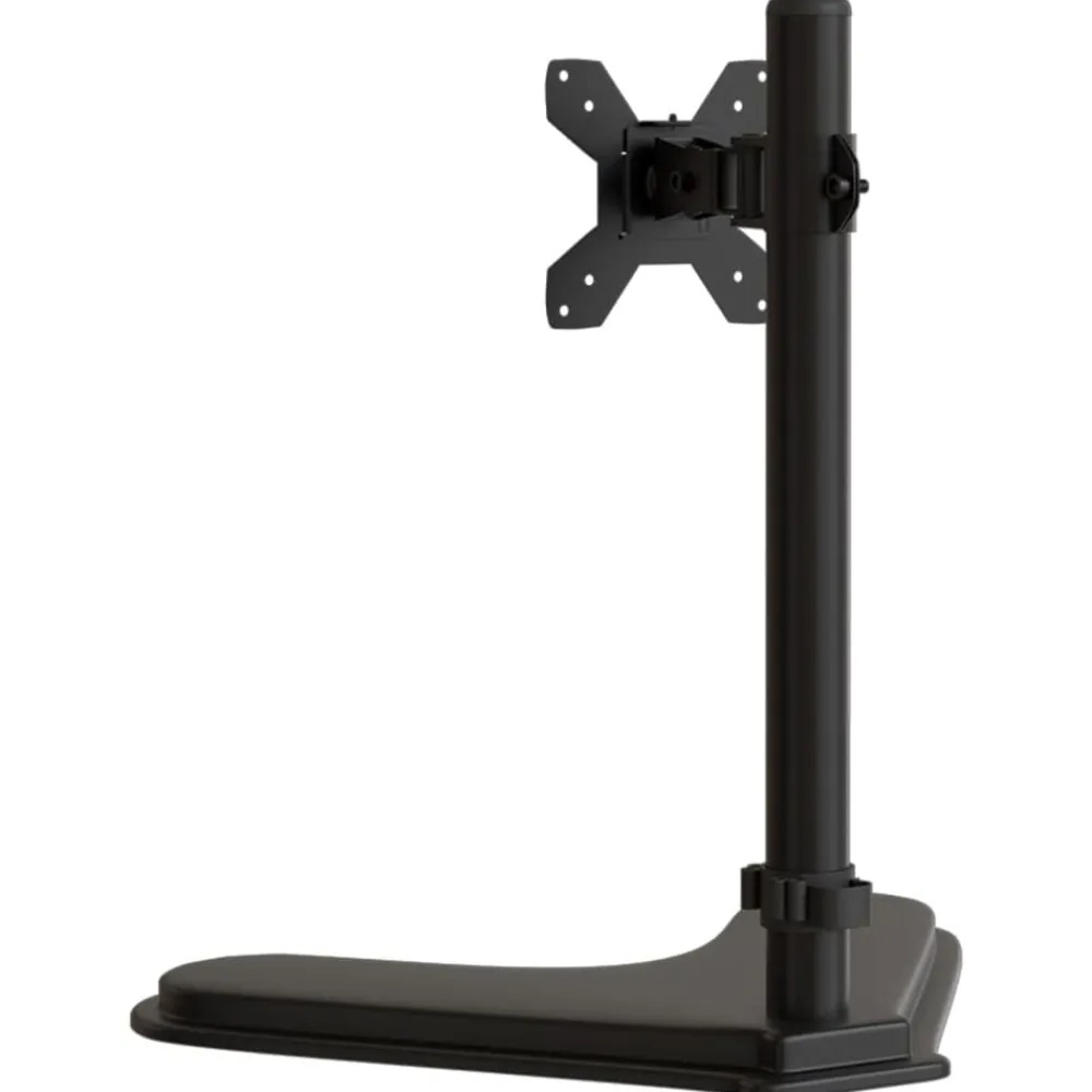 vidaXL Electrónica-Soporte para monitor acero negro VESA 75/100 mm