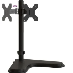 vidaXL Electrónica-Soporte para monitor acero negro VESA 75/100 mm