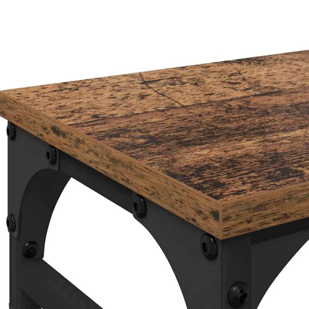vidaXL Soporte para Monitor 55 x 23 x 14 cm Madera vieja Discount