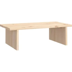 vidaXL Soporte para monitor madera maciza de pino 50x27x15 cm Natural Hot