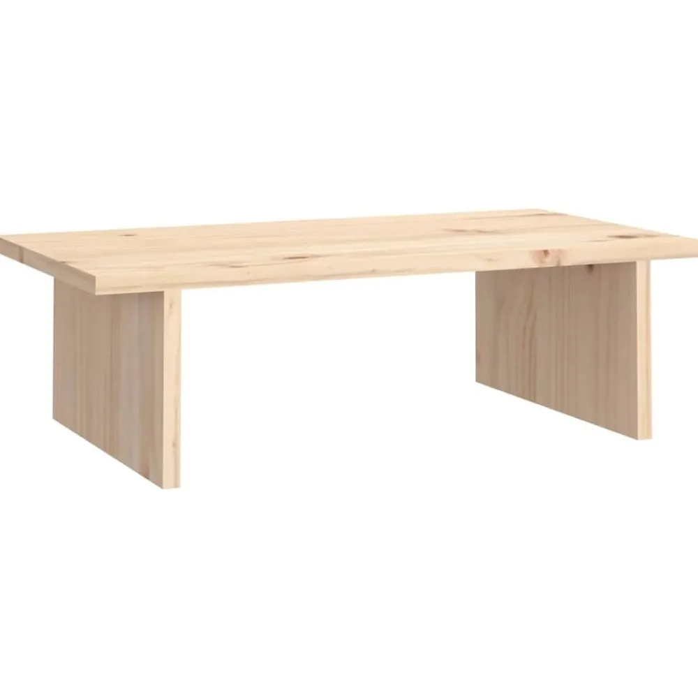 vidaXL Soporte para monitor madera maciza de pino 50x27x15 cm Natural Hot