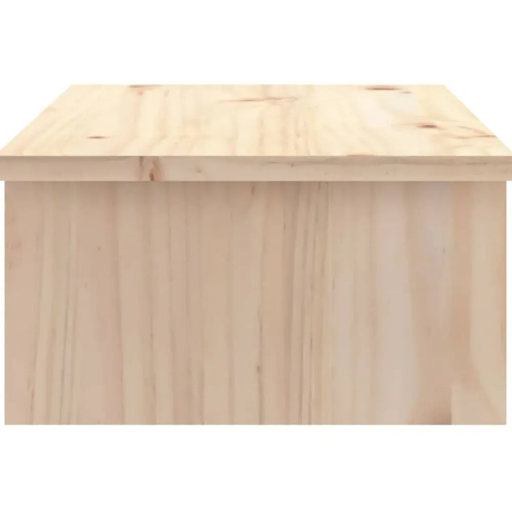 vidaXL Soporte para monitor madera maciza de pino 50x27x15 cm Natural Hot
