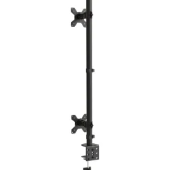 vidaXL Electrónica-Soporte para monitor doble acero negro VESA 75/100 mm