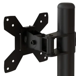 vidaXL Electrónica-Soporte para monitor doble acero negro VESA 75/100 mm