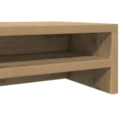 vidaXL Electrónica-Soporte para monitor de roble artesanal, 100 x 24 x 13 cm, madera de ingeniería