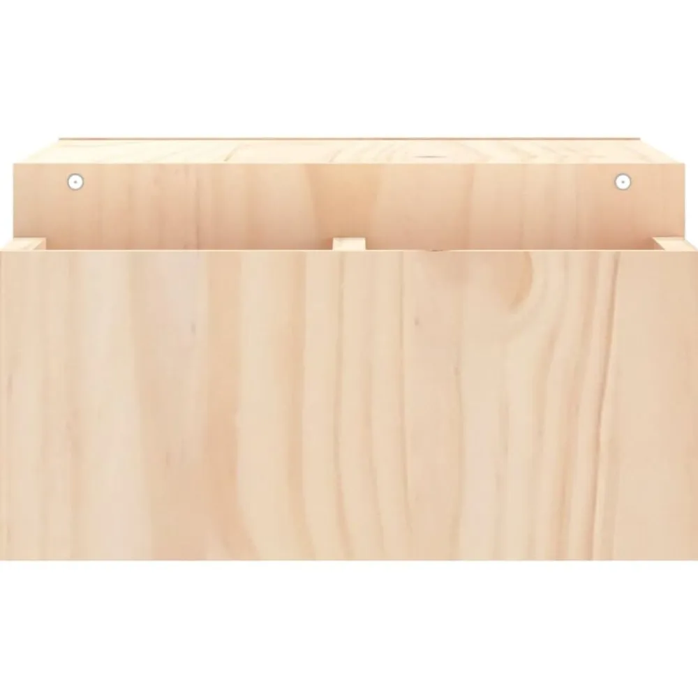 vidaXL Electrónica-Soporte para monitor madera maciza de pino 70x27,5x15 cm