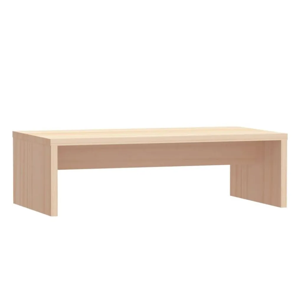 vidaXL Electrónica|Muebles Tv-Soporte para monitor madera maciza de pino 50x27x15 cm