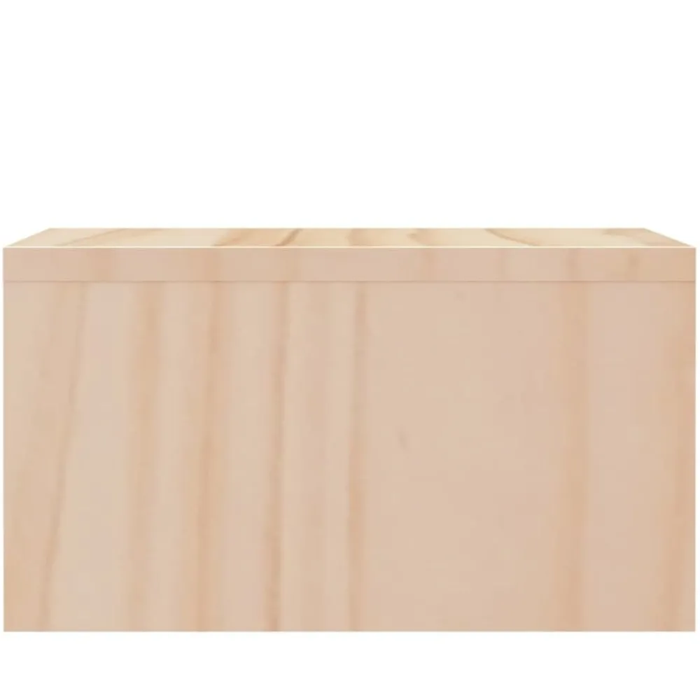 vidaXL Electrónica|Muebles Tv-Soporte para monitor madera maciza de pino 50x27x15 cm