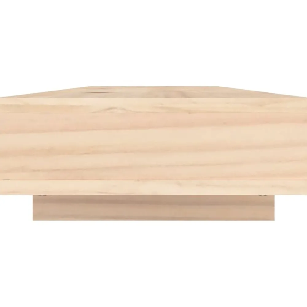vidaXL Soporte para monitor madera maciza de pino 100x27x14 cm Natural Best