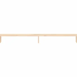 vidaXL Soporte para monitor madera maciza de pino 100x27x10 cm Natural Sale