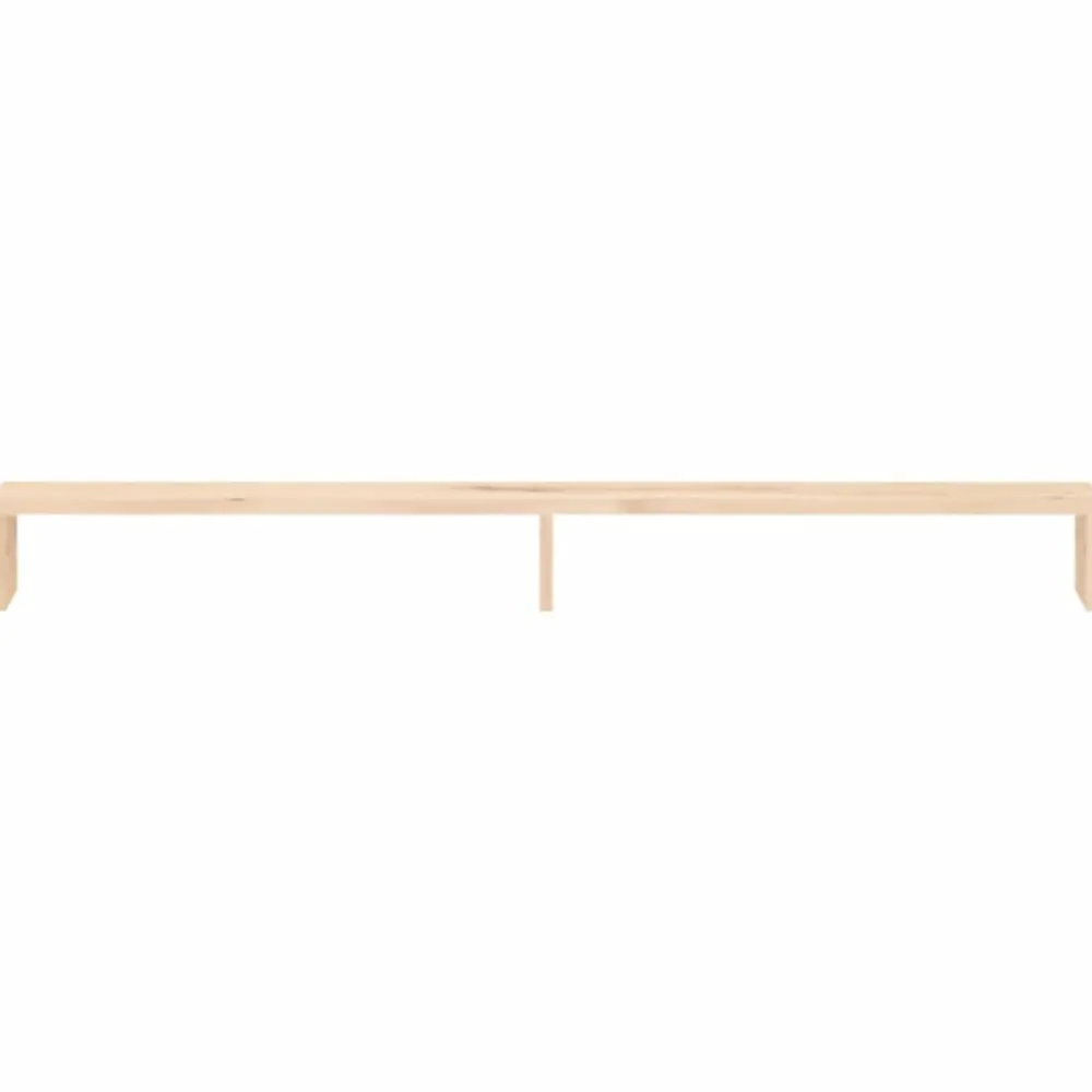vidaXL Soporte para monitor madera maciza de pino 100x27x10 cm Natural Sale