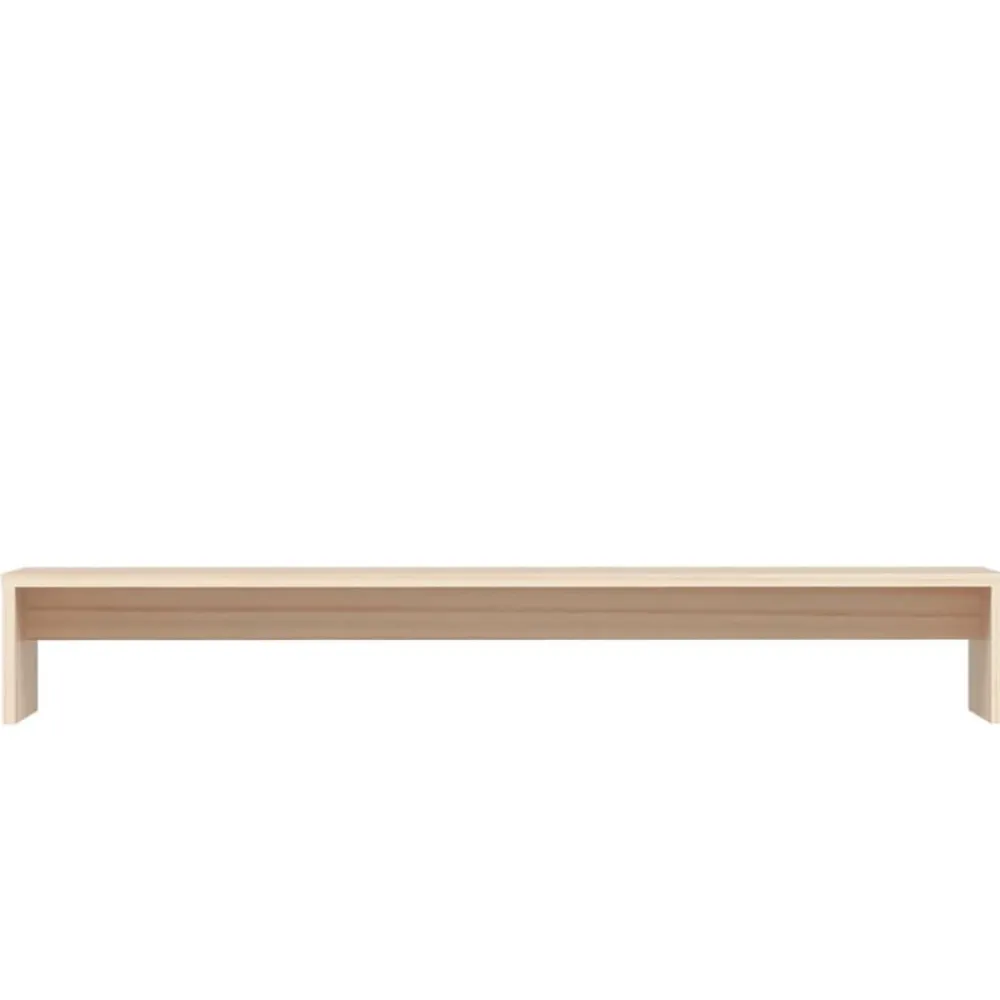 vidaXL Soporte para monitor madera maciza de pino 100x27x15 cm Natural New