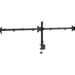 vidaXL Electrónica-Soporte para monitor triple acero negro VESA 75/100 mm