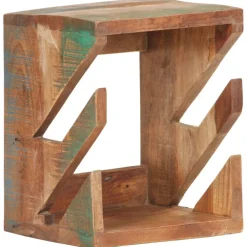 vidaXL Soporte para monopatín de pared madera reciclada 25x20x30 cm New