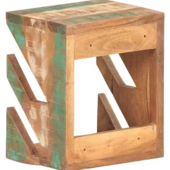 vidaXL Soporte para monopatín de pared madera reciclada 25x20x30 cm New