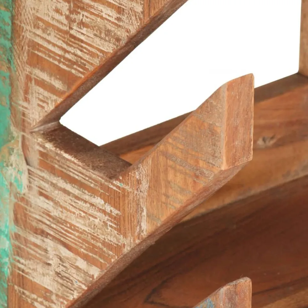 vidaXL Soporte para monopatín de pared madera reciclada 25x20x30 cm New